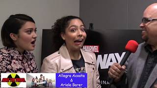 Exclusive Marvels Runaways Interview with Allegra Acosta and Ariela Barer [upl. by Bendite]