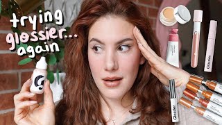 watch this before buying GLOSSIER Trying their makeupagain [upl. by Ahtera641]