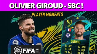 REVIEW OLIVIER GIROUD  SBC FIFA 22 ITA 4 MINUTI [upl. by Artek]