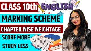 Class 10 English blueprint 202324  Chapterwise Weightage  Cbse Exam 2024  Cbse Big News [upl. by Rochus]