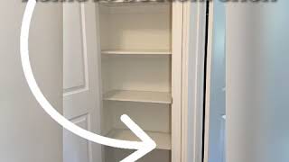 Linen Closet Hack Simple way to get organized and add more storage space [upl. by Aicinad]