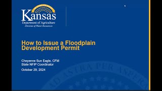 How to Issue a Floodplain Development Permit Oct 2024 [upl. by Ly]