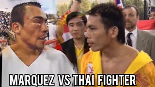 Marquez eye trouble against Thai Fighter Jandaeng Interim Championship champion thailand [upl. by Fleck265]