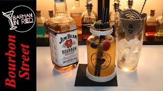 COMO HACER EL COCTEL CON WHISKEY BOURBON STREET [upl. by Nanor43]