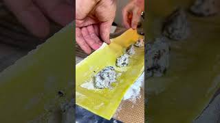 🇮🇹🍄‍🟫🥟 Ravioli ricotta and mushroom food ravioli pasta pastarecipes [upl. by Toy]