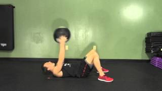 Weighted Reach Crunch  HASfit Abdominal Exercises  Ab Exercises  Abs Exercise [upl. by Samale]