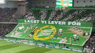 Hammarby  Djurgården 2024 MÄKTIGT TIFO [upl. by Holms]