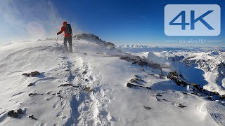 Quandary Peak Trail  14er Colorado Rocky Mountains  Winter 2020 [upl. by Sekyere]