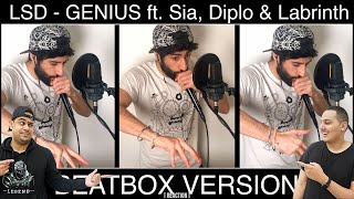 LSD  Genius ft Sia Diplo amp Labrinth  Beatbox cover by MB14 Loopstation  REACTION [upl. by Dolph]