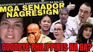 NAKAKAGULAT ANG GULO NA Mga Senador NagsipagRESIGN SA PWESTO [upl. by Kassi48]