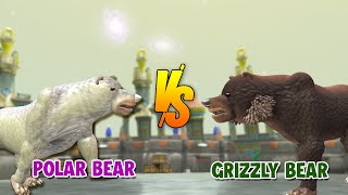 Grizzly Bear vs Polar Bear  Beast Tournament Arena S1E1  SPORE [upl. by Retsevlys98]