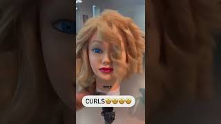 Straightener curls 🤩🤩🤩 I finally know how to curl using straightener people💃🏻💃🏻🤩  I am so [upl. by Carlen]