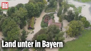 Hochwasser in Bayern Fluten verschlucken ganzes Dorf [upl. by Llohcin108]