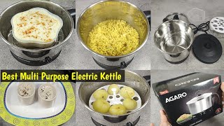 Best Electric kettle l Electric kettle uses amp recipes l Agaro esteem multi kettle 12 lit review l [upl. by Karia68]