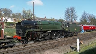 GCR Railways at work weekend featuring 92220 Evening Star amp 6960 Raveningham Hall 18 Apr 2015 [upl. by Galina]