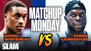 Dariq Whitehead 🆚 Chris Livingston Whos the 1 SF in the Senior Class⁉️ SLAM Matchup Monday [upl. by Eneles]