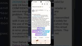 Dahua DVR Password Reset cctv cctvcamera dahua [upl. by Iveksarap]