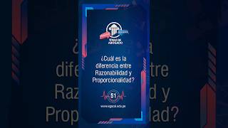 ¿Cuál es la diferencia entre razonabilidad y propocionalidad Short 74 Preg51 [upl. by Rohn]