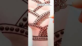 Dotted line mehndi design 🧿youtubeshorts shortsvideo viralvideo trending [upl. by Rambert380]