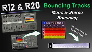 ZOOM R12 and R20 How to bounce tracks [upl. by Tiffa]