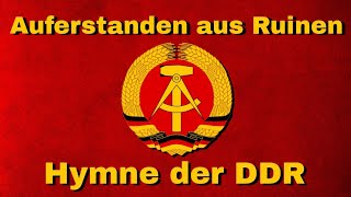 Auferstanden aus Ruinen  Hymne der DDR mit Text deutsch [upl. by Brosy]