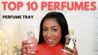 TOP 10 PERFUMES FOR WOMEN  PERFUME TRAY [upl. by Dilan]