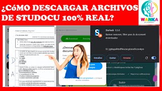 ¿cómo descargar archivos de STUDOCU 100 real [upl. by Carolle]