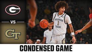 Georgia vs Georgia Tech Condensed Game  202425 ACC Men’s Basketball [upl. by Heathcote]