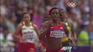 Johnson Montano USA Wins Womens 800m Round 1  London 2012 Olympics [upl. by Caddric]