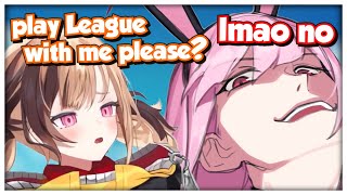 Gigis Hilarious Attempt at Trying to Get Calli to Play League of Legends with Her [upl. by Nylrebmik26]