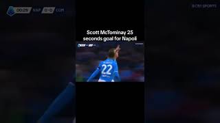 Scott mctominay 25 seconds goal for Napoli [upl. by Dhiren]