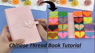 How to make Chinese💕 Thread Book📕  Interesting Paper Craft Ideas💡to do at Home  Me amp My Creations [upl. by Diane431]