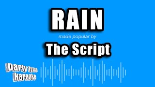 The Script  Rain Karaoke Version [upl. by Llien738]