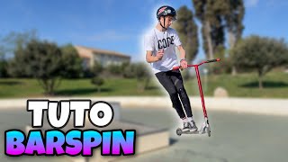 Comment faire le Barspin en Trottinette Freestyle Tuto 2 [upl. by Siramaj]