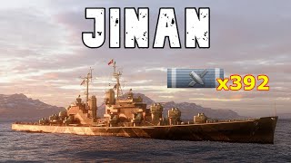 World of WarShips Jinan  1 Kills 223K Damage [upl. by Larimer]