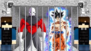 GOKU ULTRA INSTINTO Y JIREN PRESOS MINECRAFT PRISON ESCAPE ESCAPA DE LA PRISION EN MINECRAFT [upl. by Ensoll]