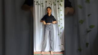 Straight leg jeans for women 😍✨️ youtubeshorts shortsfeed shorts jeans myntrajeans myntra [upl. by Gun157]