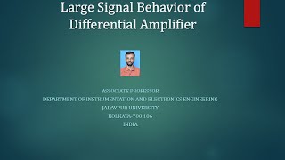 Large signal behaviour of differential amplifier [upl. by Forrest]