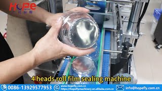 4 heads roll film sealing machine [upl. by Ibbor]