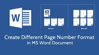 Create Different Page Number Format in Microsoft Word [upl. by Panaggio]