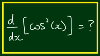 Derivative of cos2x  ddx cos2x  Chain Rule and Half Angle Formula [upl. by Yllak941]