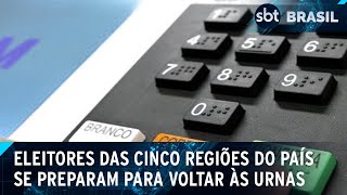 Eleições 51 cidades brasileiras definirão prefeitos neste domingo 27  SBT Brasil 261024 [upl. by Eeldivad]