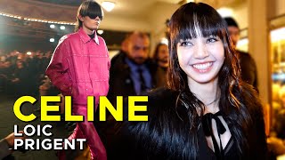 CELINE HEDI SLIMANE DÉFILE AU PALACE AVEC LISA 리사 ET ETIENNE DAHO Avec Loic Prigent [upl. by Dj276]