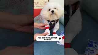 Dog disposable foot covers Link is on bio or copy wwwniopetscom [upl. by Jule]