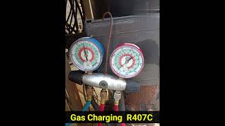 Gas Charging procedure  Gas Charging Kaise Kiya Jata Hai R407 C Ko Liquid Ya Vapour Mai [upl. by Harol]