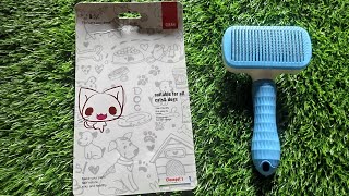 FOODIE PUPPIES GROOMING amp CLEANING THIN SLICKER BRUSH FOR DOGS amp CATS [upl. by Nikoletta]