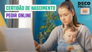 Como pedir a certidão de nascimento online [upl. by Aufa229]