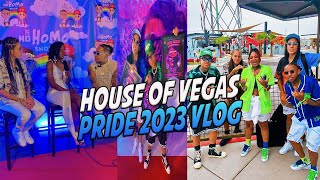 HURRICANE HILARY TRIED TO STOP US  HOUSE OF VEGAS PRIDE 2023 VLOG [upl. by Llerryt]