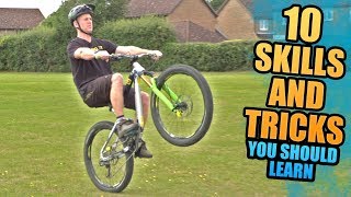 10 MOUNTAIN BIKE SKILLS AND TRICKS YOU SHOULD LEARN [upl. by Wager840]