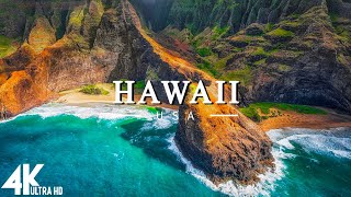 FLYING OVER HAWAII 4K UHD  Relaxing Music Along With Beautiful Nature Videos4K Video Ultra HD [upl. by Ernestus]